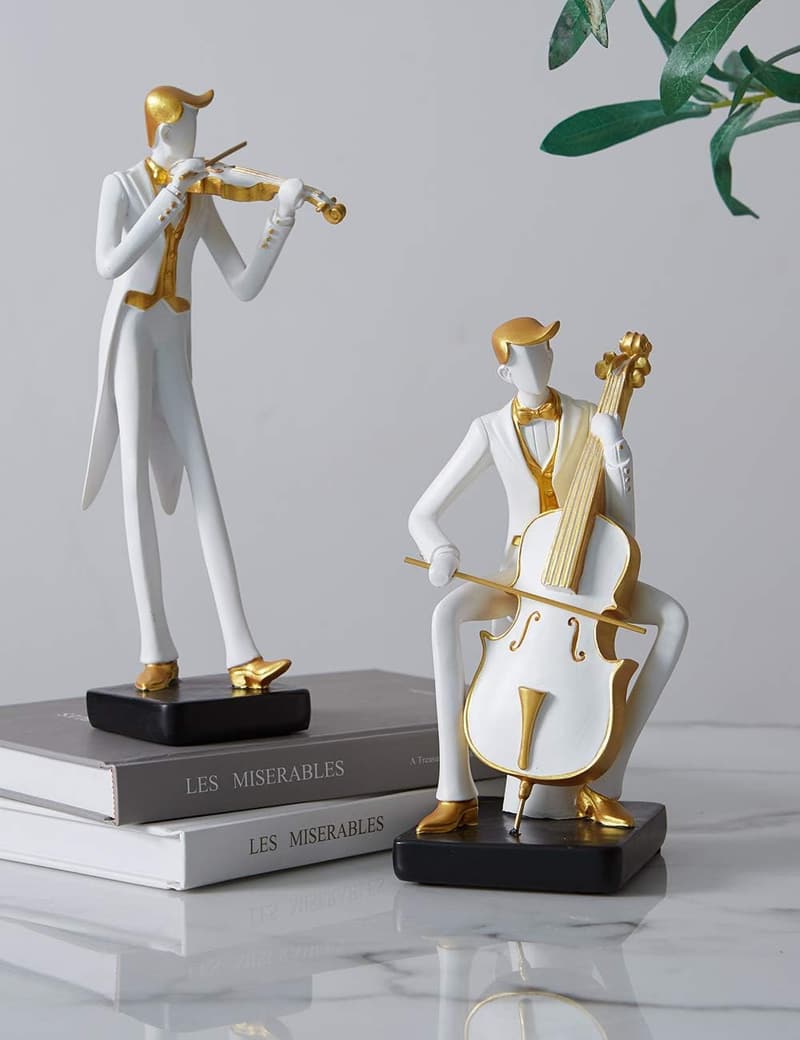 Musician Figurine Oboe Sculpture for Home Decoration