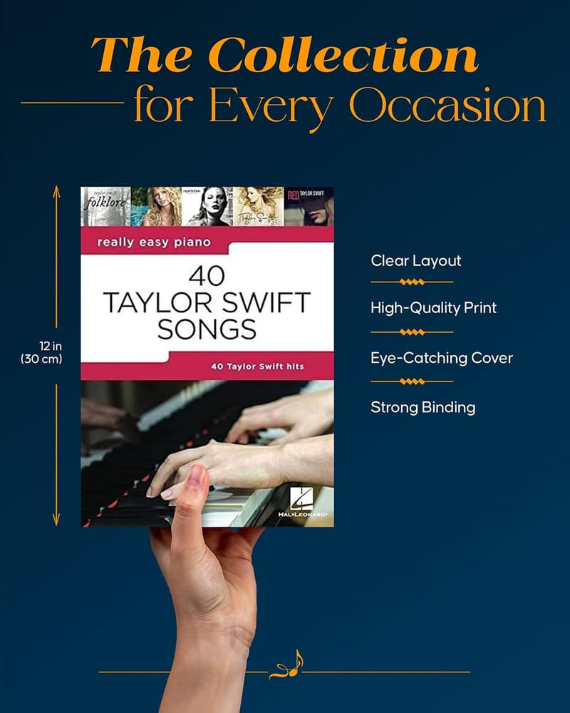 Taylor Swift Songs for Beginners: Easy Piano Sheet Music & Lyrics