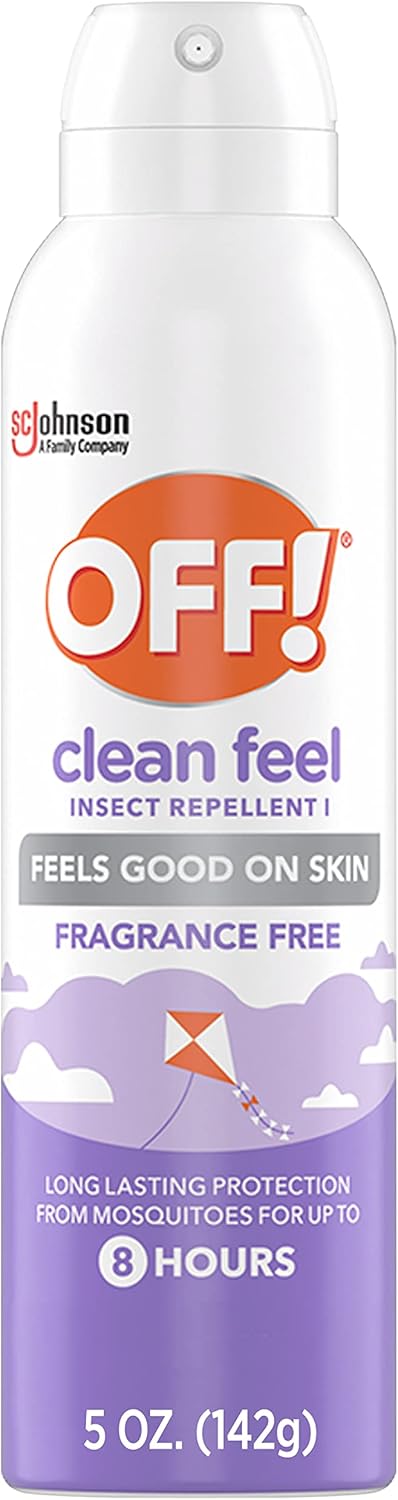 OFF! Clean Feel Insect Repellent Spray, 20% Picaridin, 5 oz