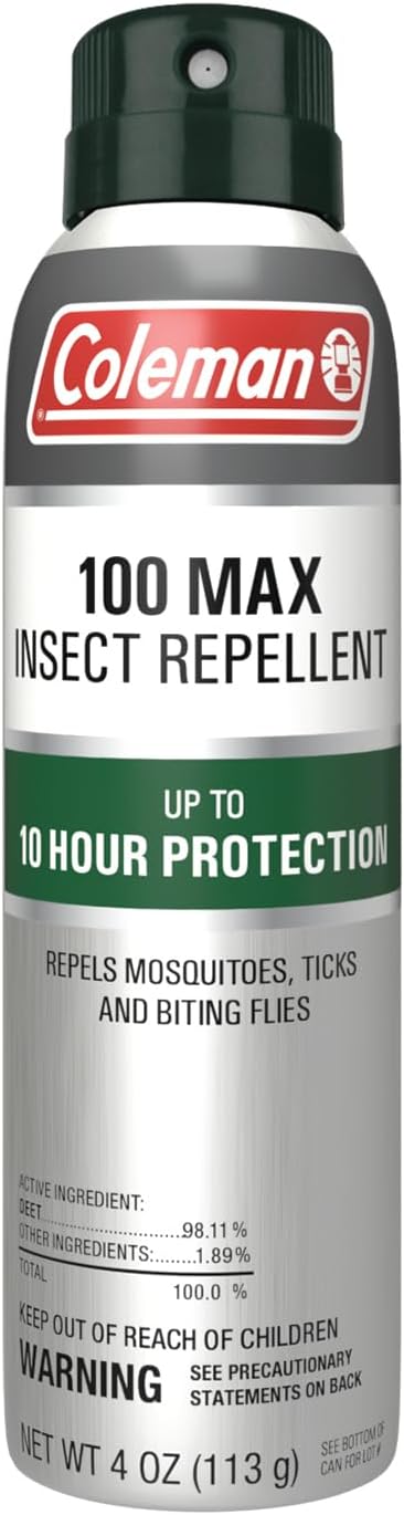 Max DEET Insect Repellent Spray for Camping & Hiking, 4oz