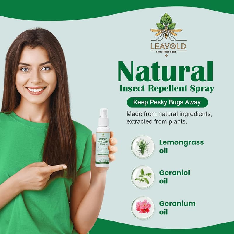 Natural Essential Oil Mosquito Repellent Spray 2 oz (2 Pack)