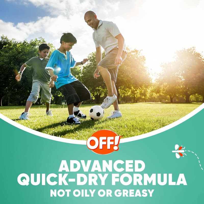 OFF! Family Care Mosquito Repellent Spray, 15% DEET, 4 Oz (2-Pack)