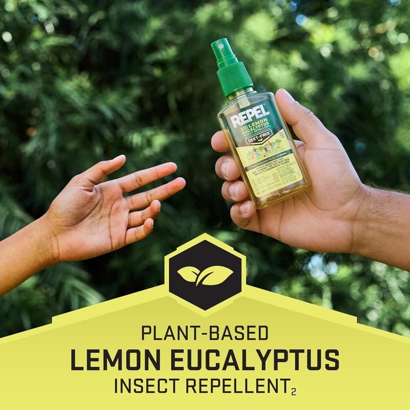 Plant-Based Lemon Eucalyptus Insect Repellent Spray - 4 oz (2 Pack)