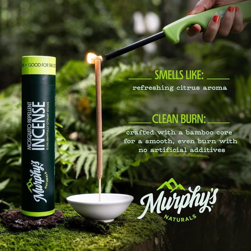 Mosquito Repellent Incense Sticks with Citronella, 24 Count