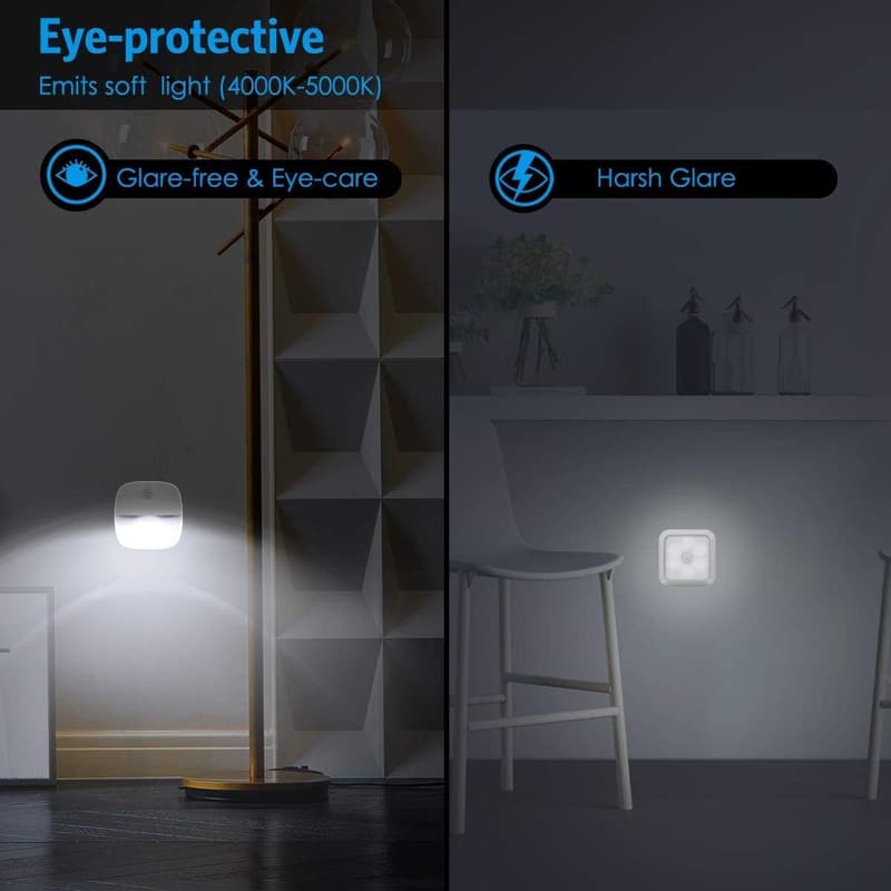 LED Motion Sensor Night Light - Battery Operated - Pack of 3