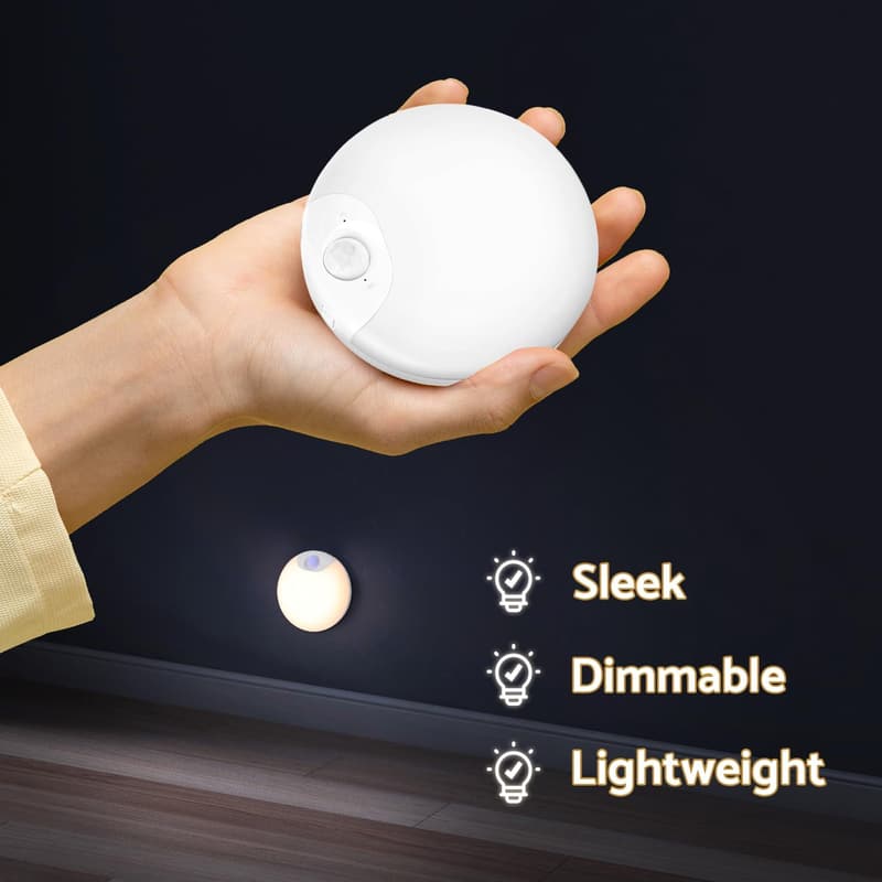 Wireless Rechargeable Motion Sensor Night Lights - 4-Pack