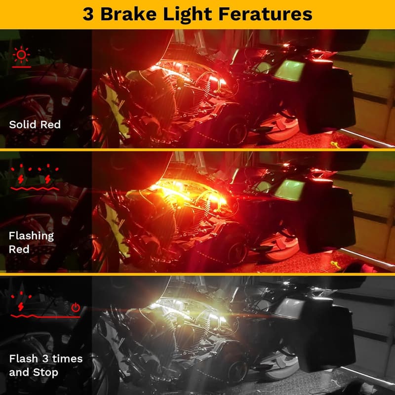 RGB LED Underglow Light Kit for Motorcycles & ATVs