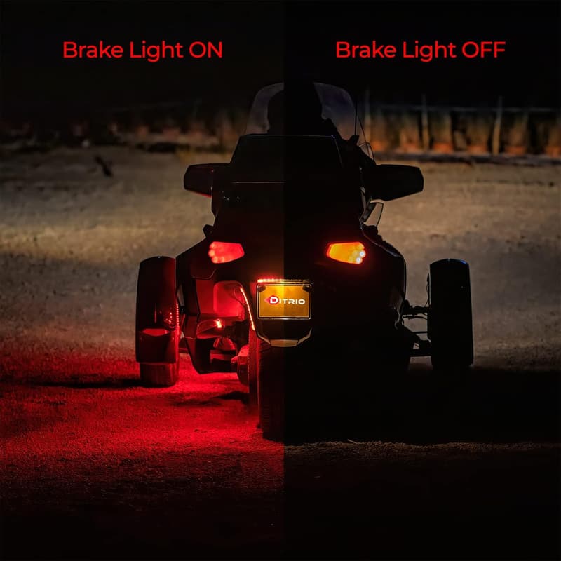 Motorcycle LED Light Kit with Turn Signal & Brake Light - 18pcs