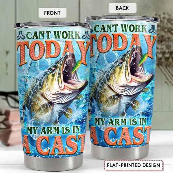Fisherman Gift: 20oz Stainless Steel Insulated Tumbler