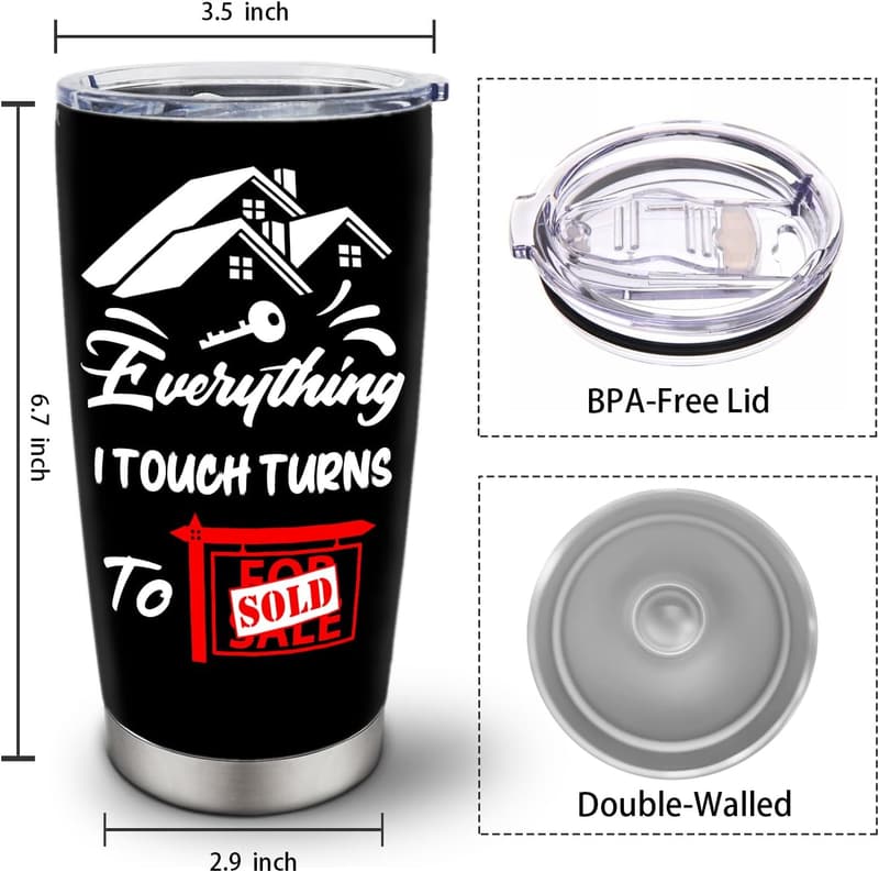 Realtor Closing Gift - Funny 20oz Tumbler for Agents