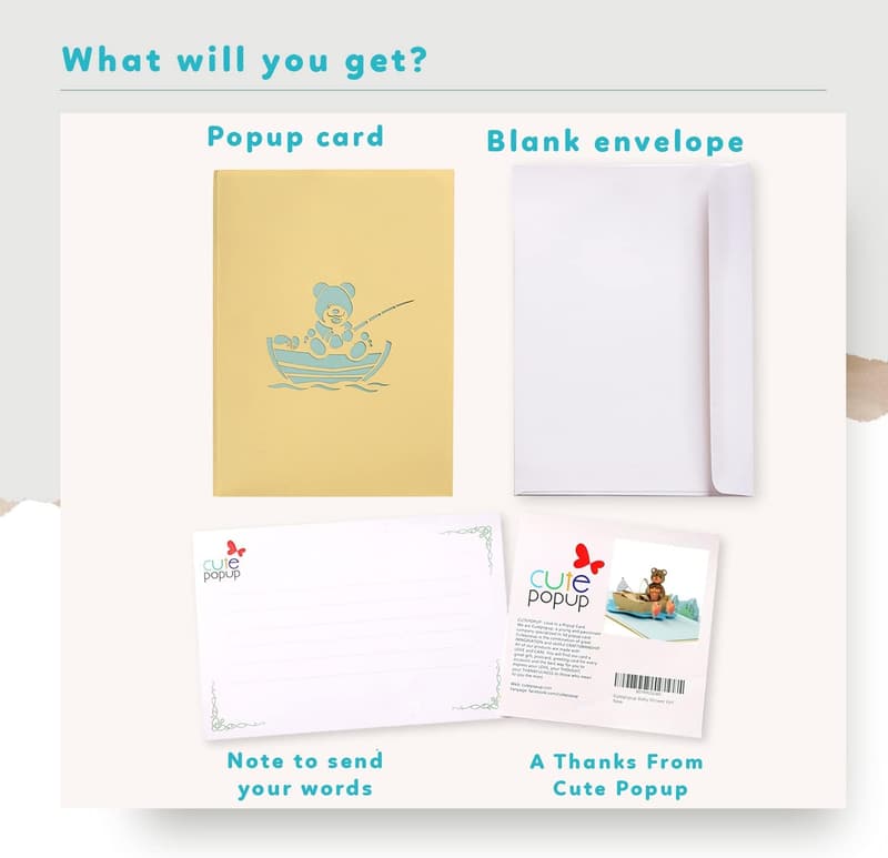 Fishing Boat Pop-Up Card for Dad's Birthday or Father's Day