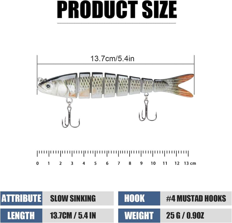Lifelike Fishing Lures for Freshwater & Saltwater Adventures