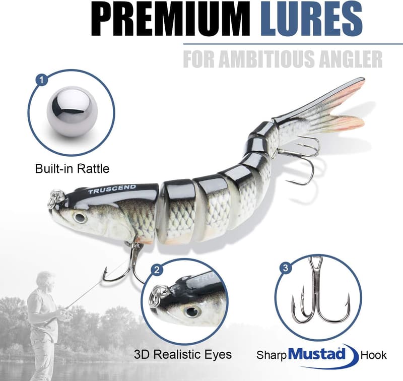 Lifelike Fishing Lures for Freshwater & Saltwater Adventures