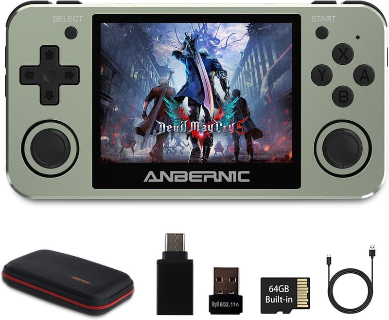 Handheld Game Console with 2400 Games and WiFi Support