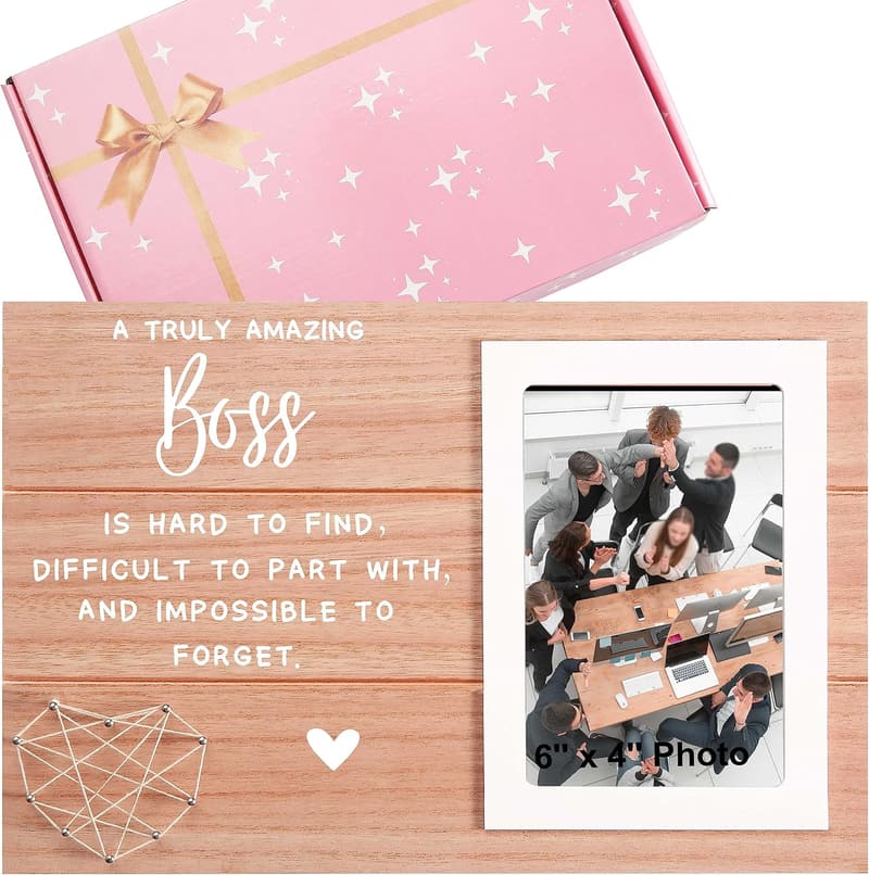 Boss Appreciation Sign - Photo Frame Gift for Leaders