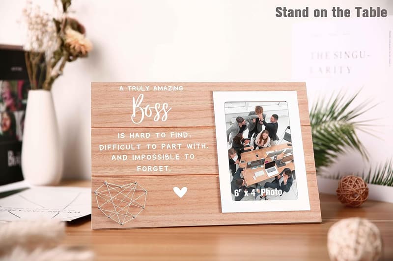 Boss Appreciation Sign - Photo Frame Gift for Leaders
