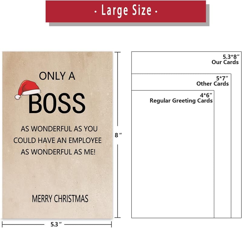 Merry Christmas Card for Boss - Group Gift Idea