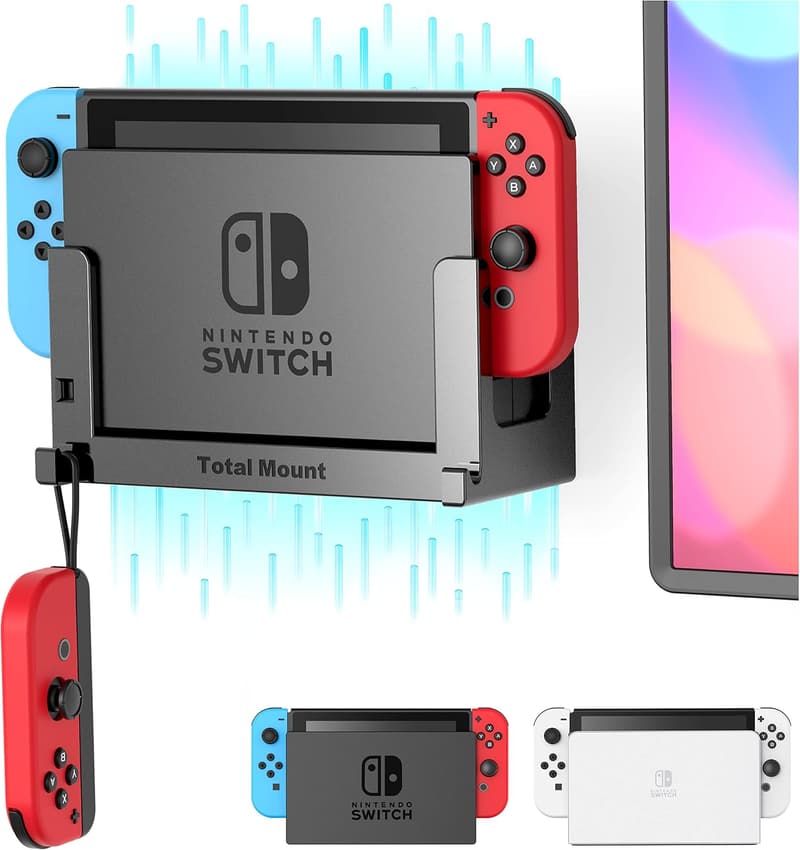 Wall Mount for Nintendo Switch 1 – Black Edition