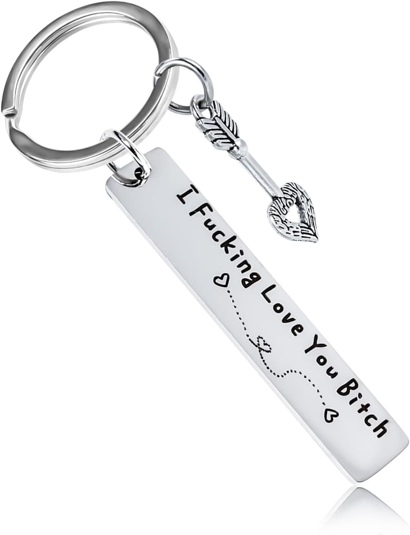 Best Friend Birthday Keychain - Stainless Steel Engraved Gift