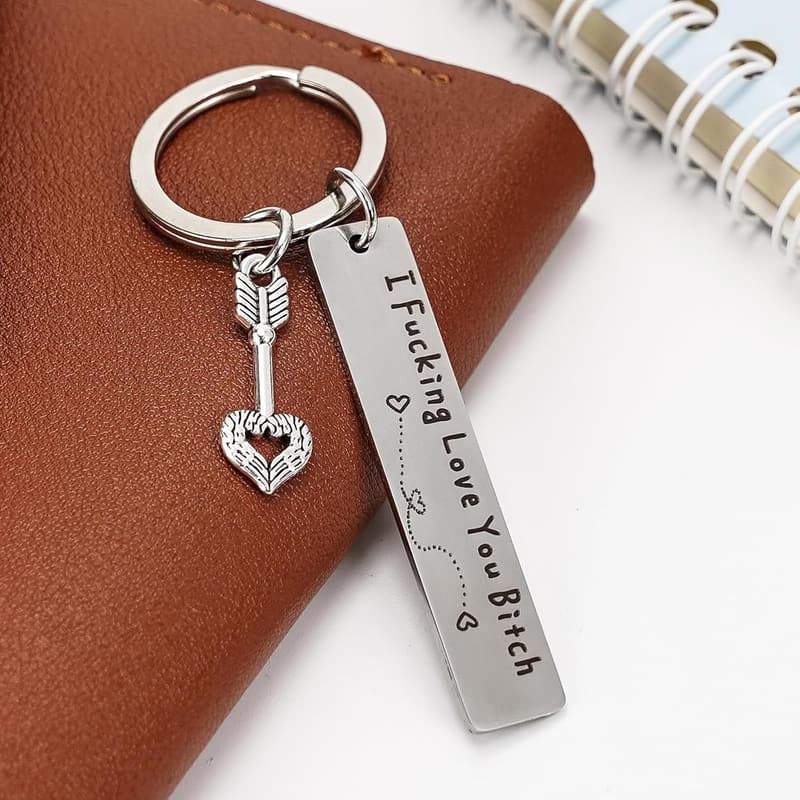 Best Friend Birthday Keychain - Stainless Steel Engraved Gift