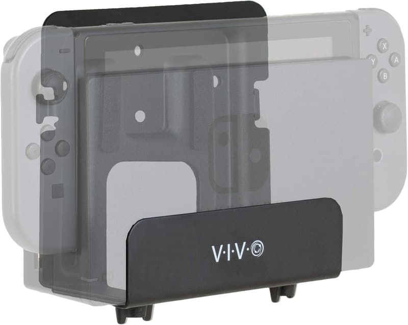 Adjustable Steel Wall Mount Bracket for Nintendo Switch - Black