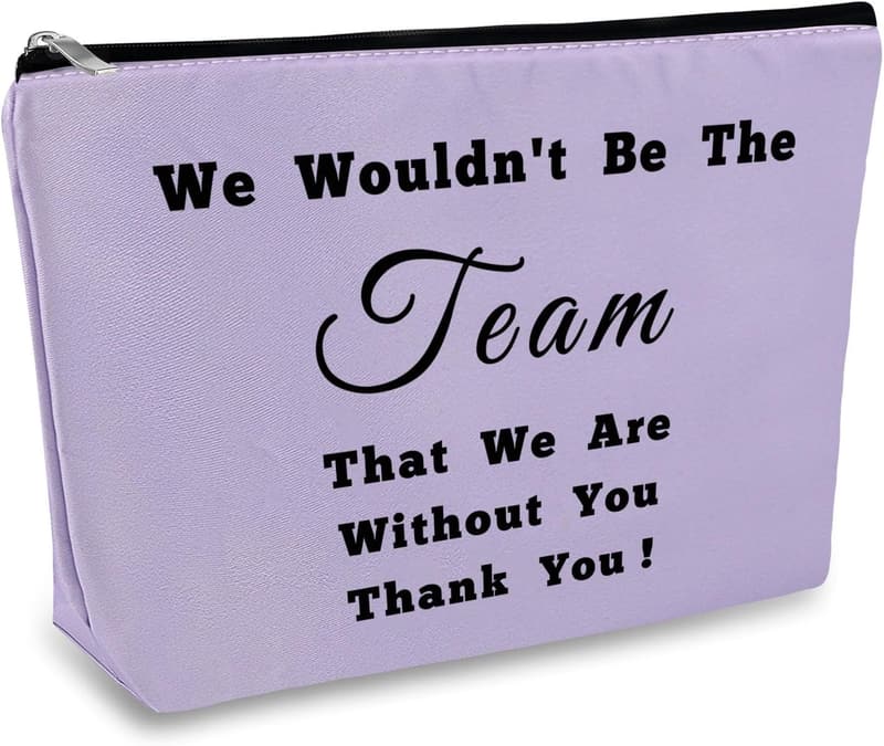 Leader Appreciation Cosmetic Bag for Women - Purple Thank You Gift