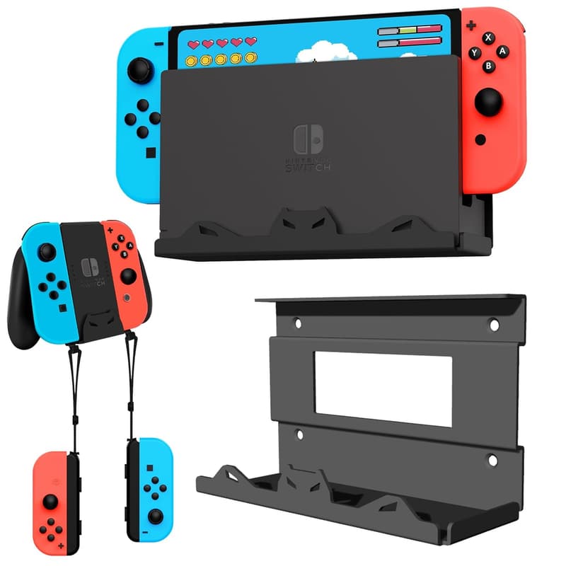 Nintendo Switch Wall Mount - Steel Console Holder for TV