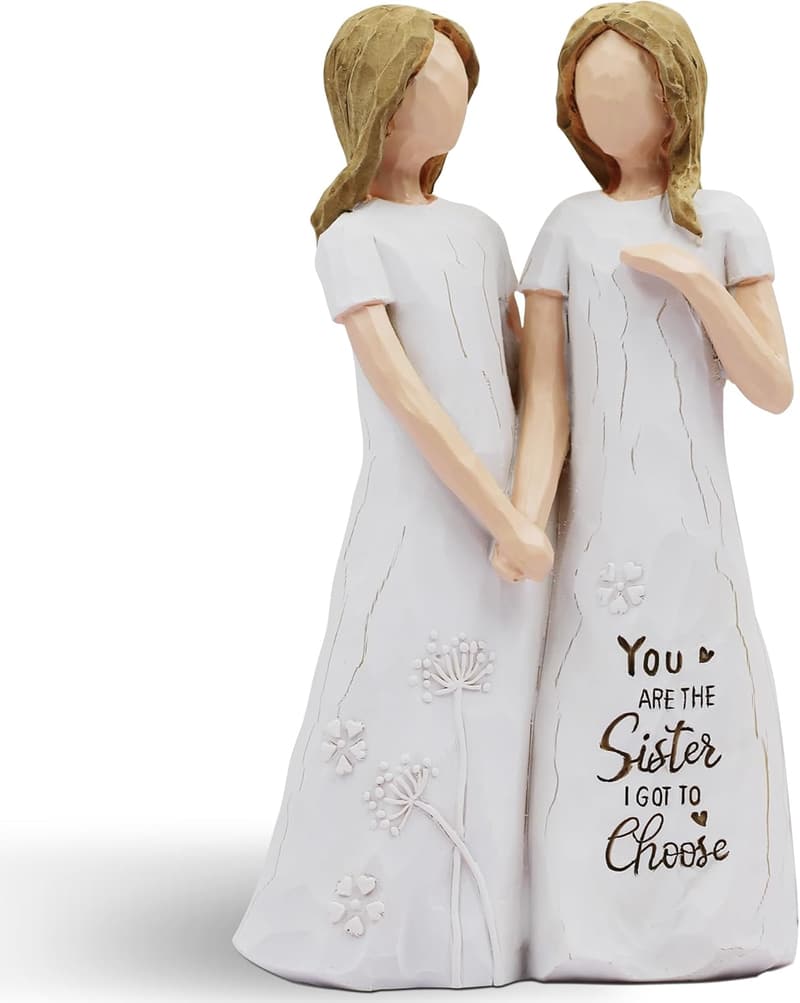 Friendship Birthday Gift - Hand-Painted Figure for Women