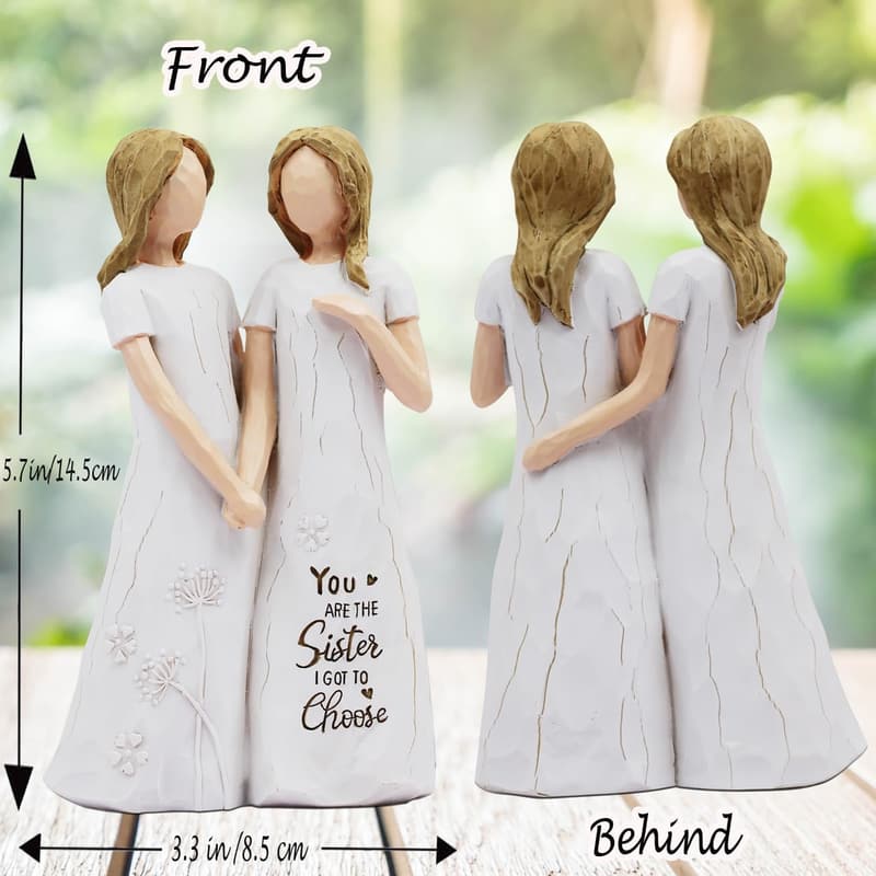 Friendship Birthday Gift - Hand-Painted Figure for Women