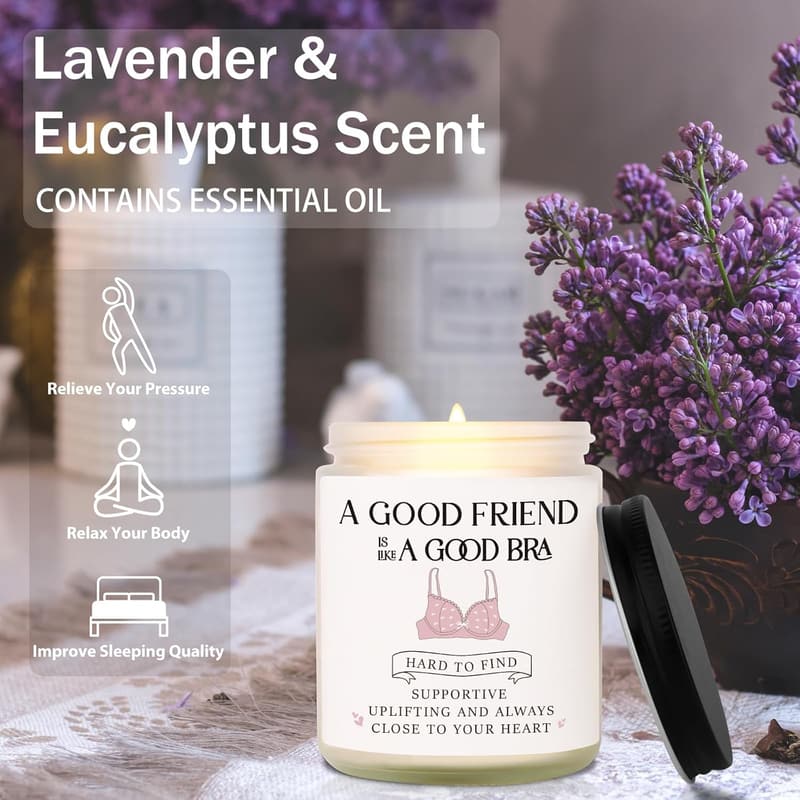 Lavender Scented Soy Candle for Best Friends' Birthday