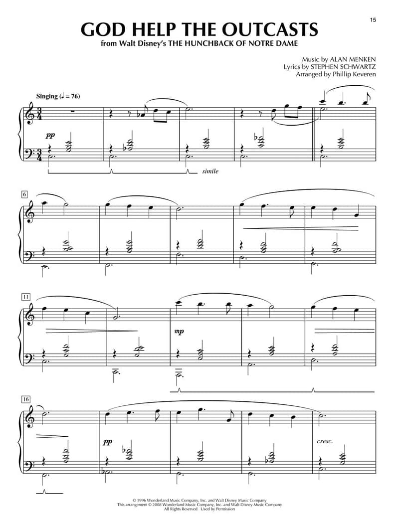 Disney Songs: Classical Piano Arrangements for Intermediate Players