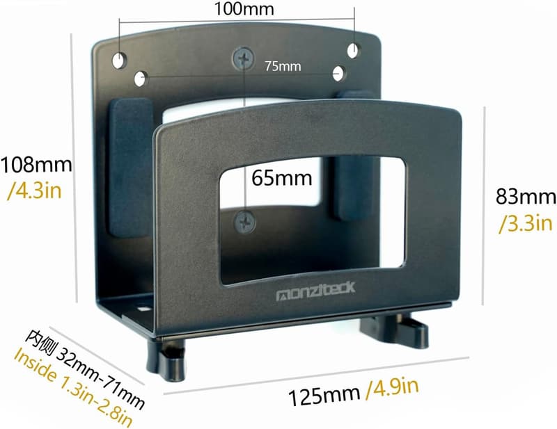 Adjustable Wall Mount for Streaming Devices and Mini PCs