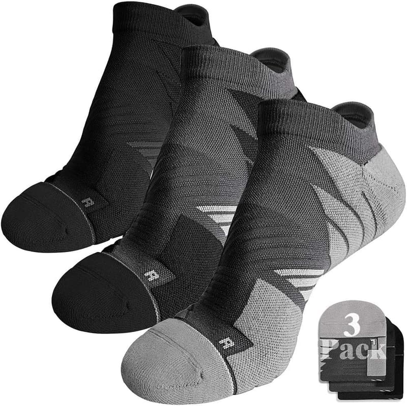 Coolmax No-Show Running Socks for Athletes, Anti-Blister