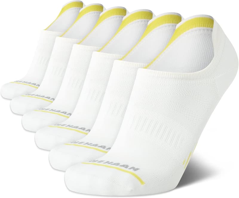 Cole Haan Men's No Show Athletic Socks - 6 Pairs