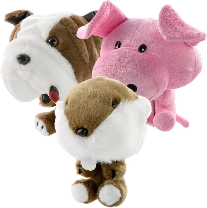 Animal Golf Club Head Covers - Cute Plush Novelty for Golfers