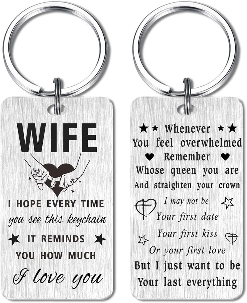 Mother's Day Keychain for Wife - Personalized Gift