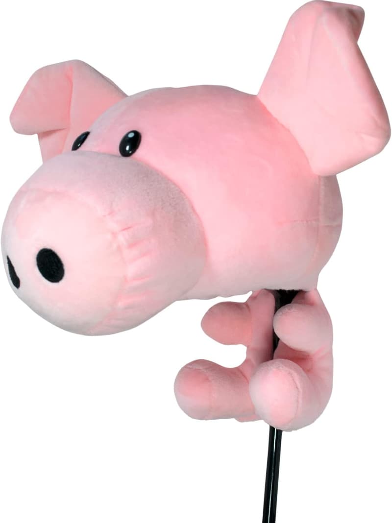 Stuffed Pig Golf Club Headcover - Cute Plush Design