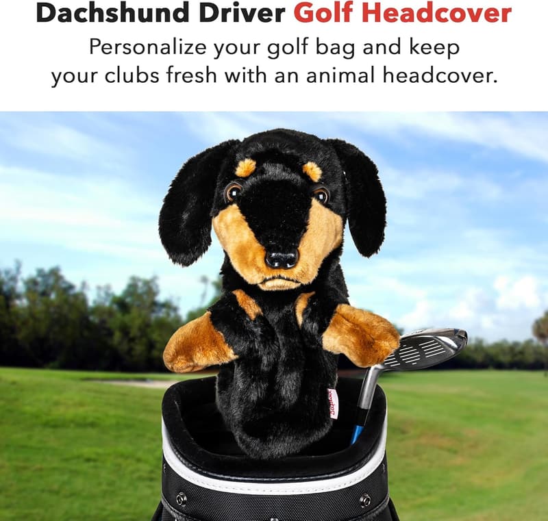 Dachshund Driver Headcover | Premium Funny Golf Club Cover
