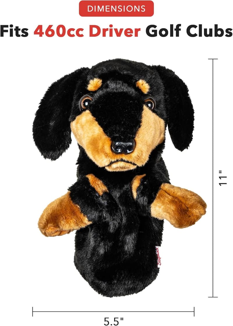 Dachshund Driver Headcover | Premium Funny Golf Club Cover