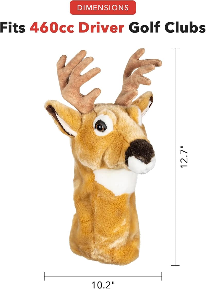 Deer Driver Headcover - Premium Funny Golf Club Cover