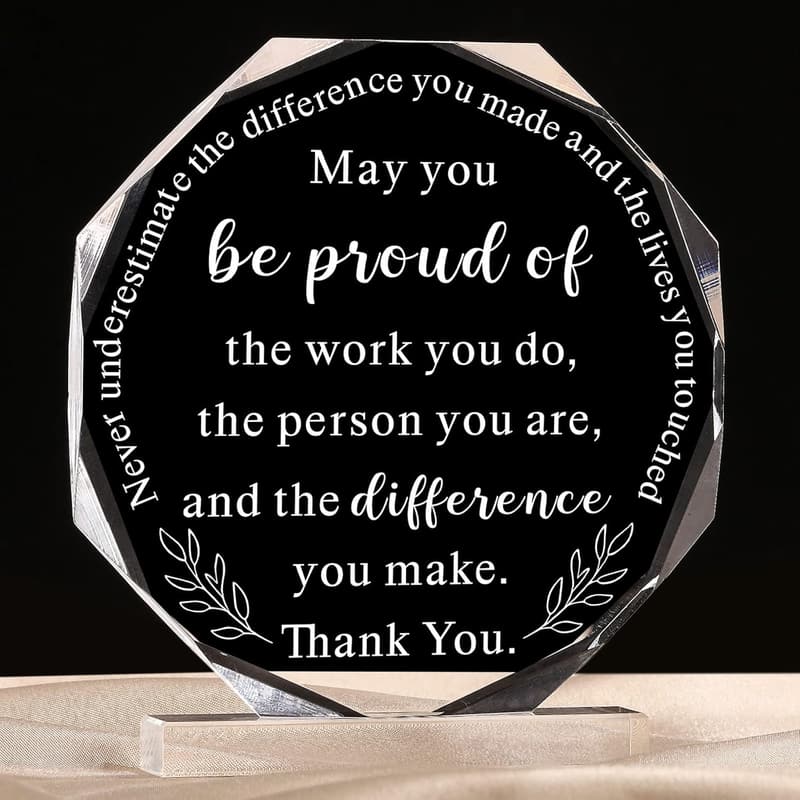 Farewell Gift for Coworkers - Acrylic Appreciation Sign