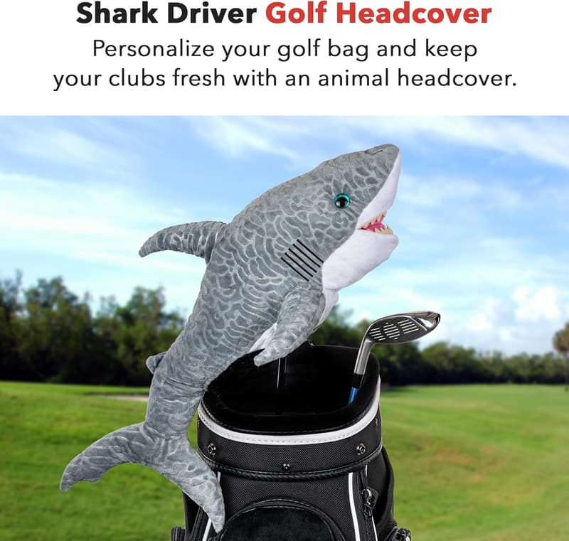 Funny Shark Driver Headcover | Premium Golf Club Protection