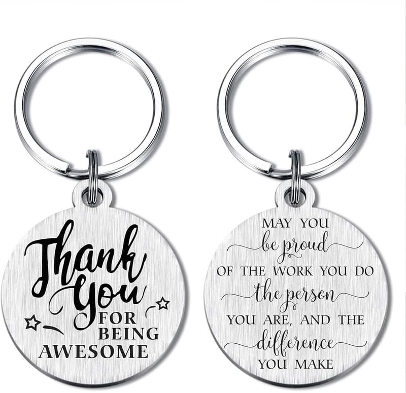 Employee Appreciation Keychain Gift for Work Anniversary