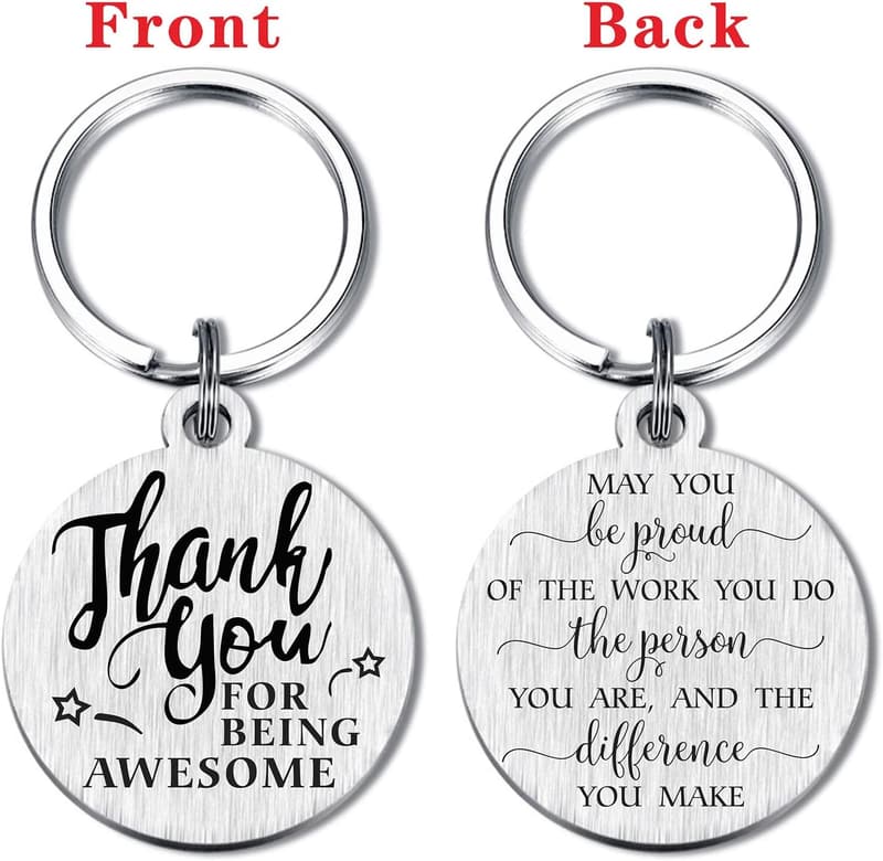Employee Appreciation Keychain Gift for Work Anniversary