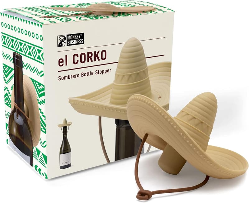 Sombrero-Shaped Silicone Wine Stopper for Freshness