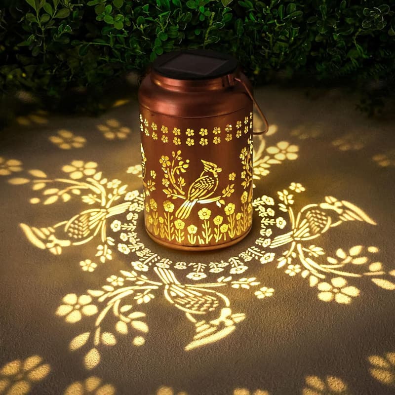 Cardinal Solar Lantern - Outdoor Waterproof Garden Décor for Father's Day