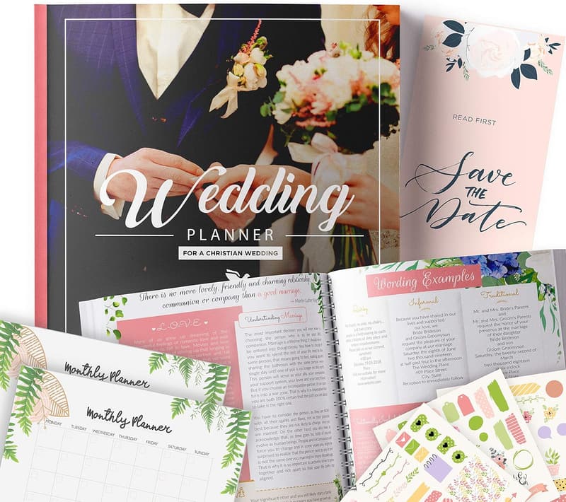 Wedding Planner Binder for Brides | Step-by-Step Organizer with Stickers