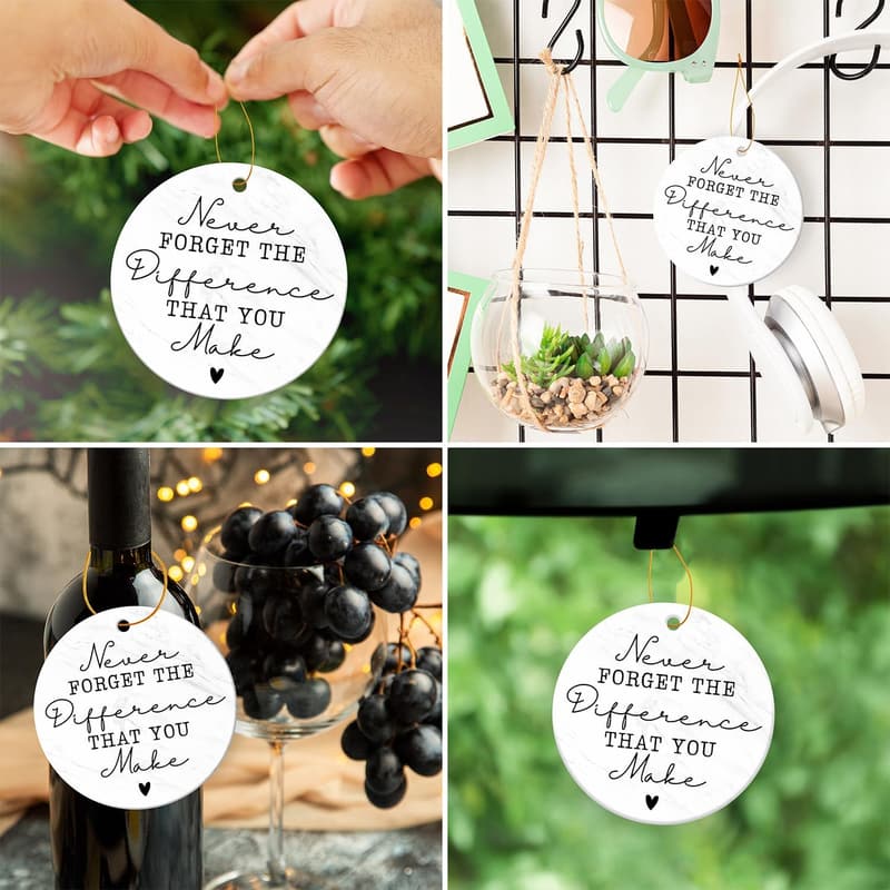 Ceramic Ornament for Teacher Appreciation & Farewell Gifts