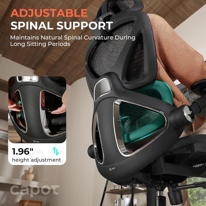 Ergonomic High Back Office Chair with Adjustable Lumbar Support