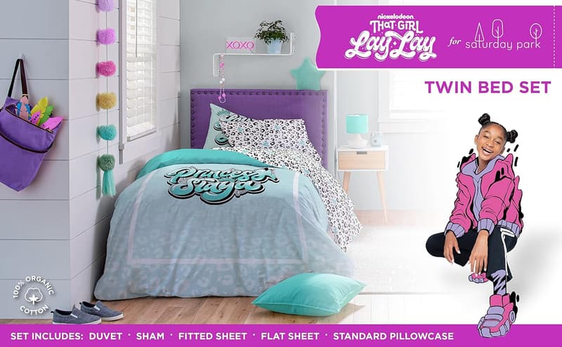Princess Twin Bed Set - 5 Piece Organic Cotton Bedding